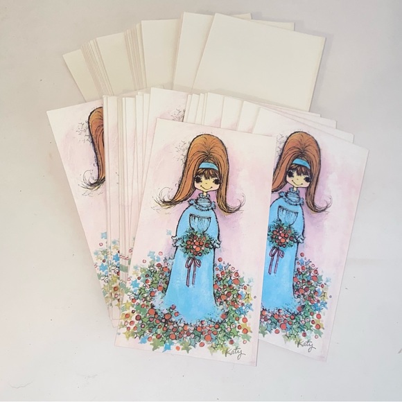 MCM American Greetings Katy Jablonski Zimmie 27 Christmas Cards & Envelopes - Picture 2 of 10